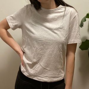 Mens heather white kit and ace tshirt